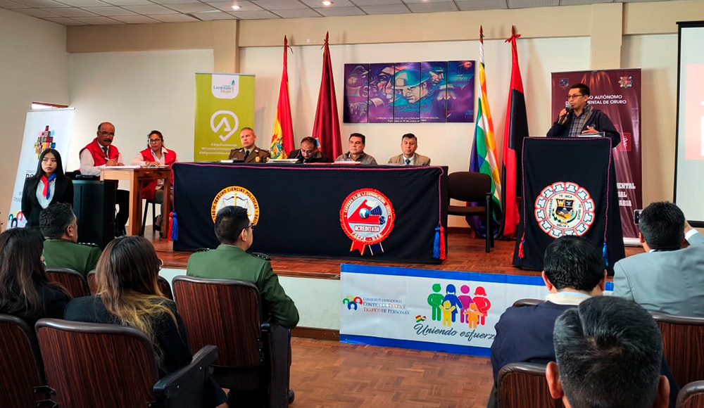 Oruro. Primera Sesión Ordinaria del Consejo Dptal. contra la Trata y Tráfico de Personas